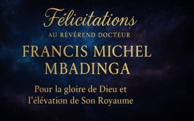 Félicitations au Révérend Francis Michel MBADINGA